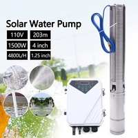 Pompe Immergée Solaire de Puits Profond à Haute Pression pour Irrigation, 2 Pouces