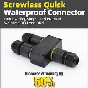 IP68电缆防水连接器Y分支连接器2针3针24A 450V电缆电线密封套连接器 - Product Image 4