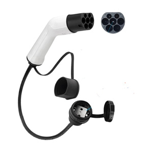 Adaptateur 16A EV Type 2 vers <span class=keywords><strong>prise</strong></span> Schuko se connectant avec <span class=keywords><strong>prise</strong></span> Schuko New Energy Charger EV Piles Câble de charge portable - Product Image 1