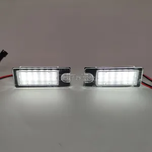 Hiçbir hata Canbus LED numarası plaka lambası Volvo V70 2001-2007 için XC70 XC 70 90 S60 S80 3528-SMD LED plaka aydınlatma ışığı