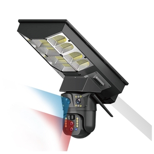 IP66 4G năng lượng mặt trời Powered PTZ ba ống kính LED Đèn Đường 4MP HD PIR phát hiện chuyển động camera an ninh tầm nhìn ban đêm SD lưu trữ thẻ - Product Image 3