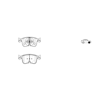 Juego de Pastillas de Freno Delanteras DYNAS PF1304 para Audi A3 Cupra Terramar Skoda Superb IV VW Golf VIII 1.4 Híbrido 1.5/2.0 TSI 2024 - Product Image 1