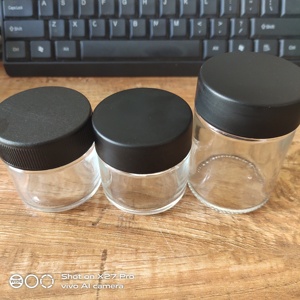 Petits bocaux en verre transparent de 60ml de 3.5g avec emballage de boîtes de conserve en verre comestible de qualité alimentaire lids-wd40 pour enfants - Product Image 3