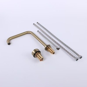 Jieshida Single Handle Basin Faucet 7.0-8.9in Spout Reach Modern <b>Deck</b> Mounted Brass Hot Cold Water For Hotels - Product Image 2