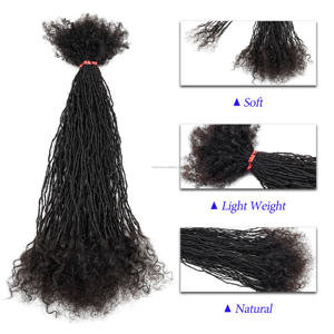 0.2 सेमी मोटाई 4-32 इंच लॉक चेवोक्स प्राकृतिक इंटरलॉक 100% मानव बालों के लिए सूक्ष्म अंतर कर्ली स्थान - Product Image 2