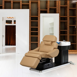 Luxus-Haarstuhl Elektrische Salonmöbel Waschsessel Wasserfall-Headspa-Bett Massage Elektrischer Shampoostuhl - Product Image 3