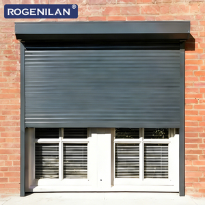 Persianas enrollables de aluminio impermeables ROGENILAN de tamaño personalizado, ventana enrollable eléctrica vertical para exteriores para el hogar - Product Image 5