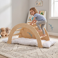 Triángulo de Escalada Montessori de Madera para Niños Pequeños, Equipo de Escalada Seguro para Interiores