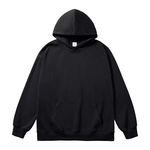 มีสินค้าพร้อมส่ง & สามารถปรับแต่งได้ เสื้อฮู้ดดี้ผ้าไหมนมเคลือบ 300 กรัม ทรงหลวม สีพื้น ยูนิเซ็กส์ สีล้วน - Product Image 3