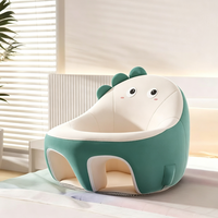 Canapé d'apprentissage pour enfants en tissu technique, design animal mignon, imperméable et facile à nettoyer, 360 °   Anti-chute, cadeau idéal pour enfant et pour la douche