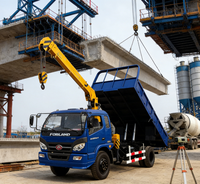 Grue de camion télescopique à bras droit de 5 tonnes, haute qualité, très vendue, hauteur de levage 12m, pompe hydraulique, boîte de vitesses renforcée, Isuzu