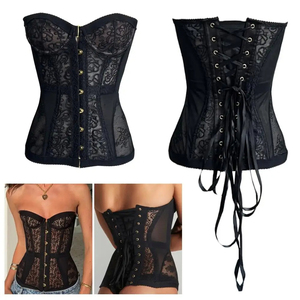 Top Sexy a Fascia Modellante a Spina di Pesce con Corsetto Stringivita <span class=keywords><strong>Senza</strong></span> <span class=keywords><strong>Spalline</strong></span> Versatile e Snellente da Donna - Product Image 4