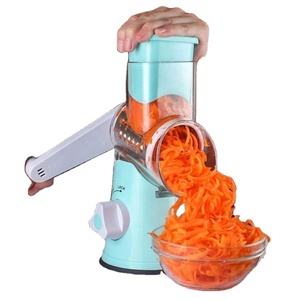 Personalized Cambom Rotary <b>Cheese</b> <b>Grater</b> - Hand Crank Shredder with Suction Base, 3 Blades & Free Cleaning Brush - Product Image 2