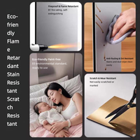 Panneau mural en fibre de bambou imitation bois, imperméable, facile à installer, pour entrepreneurs et développeurs, pour hôtels, appartements, bureaux