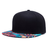 Topi Baseball Hip Hop Unisex Berkualitas Tinggi dengan Logo Custom Cetak Hewan, Bordir Patch, 100% Katun, Model Flat Bill