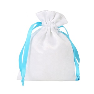 Eko dostu saten hediye keseleri kozmetik makyaj toz torbası giyim mayo giyim büzgülü torba özel Logo - Product Image 3