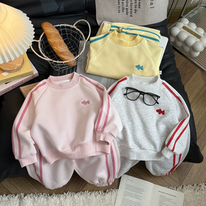 Ensemble veste et pantalon de sport décontracté, nouveau style, pour garçons et filles de 1 à 11 ans, pour les saisons d'automne et d'hiver - Product Image 5