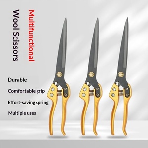 Tijeras Manuales para Cortar Pelo de Animales, con Resorte, para Conejos, <span class=keywords><strong>Perros</strong></span> y Vacas, Tijeras Grandes Hechas a Mano para Lana, Modelo LIANHENONGMU 100420 - Product Image 1