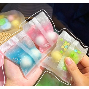 14cm Wax Crispy Handcrafted Squishy <b>Ball</b> Jelly TPR <b>Squeeze</b> Toy Crackling Crunch ASMR Soft Slow Rebound Stress Relief Fidget Toy - Product Image 4
