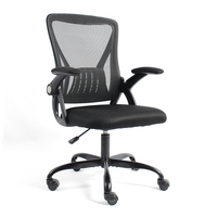 Chaise de visiteur tournante exécutive pour hôtel Chaise de conférence à dossier moyen Chaise de bureau ergonomique en maille