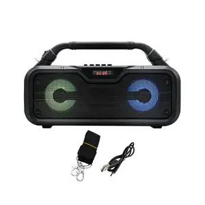 SING-E ZQS3203 휴대용 야외 캠핑 스테레오 홈 Led 다채로운 빛 무선 음악 MP3 플레이어 손전등 스피커
