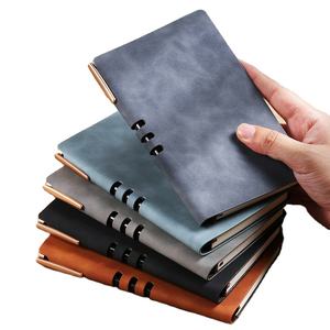 B5 Venta al por mayor Executive Diaries Cuero, A6 Gris oscuro Cubierta suave Planificador de cuero, Cubierta de cuero marrón Cuaderno Diario A5 - Product Image 1