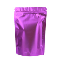 Sachets refermables personnalisés en Mylar anti-odeur, petits, à fond plat, pour le stockage d'aliments et d'herbes, vente en gros