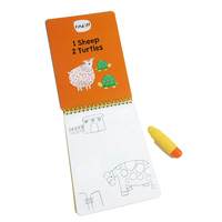 Livre de coloriage magique à l'eau avec stylo, sans salissures, pour tout-petits, pages en carton épais, fabricant en gros