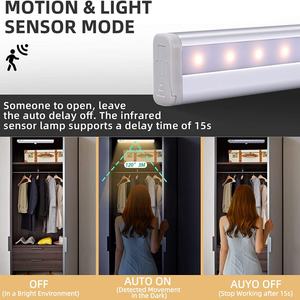 Luz LED Interior Howlighting, Lámpara de Inducción Oculta para Gabinete, Luz Recargable con Sensor de Movimiento para Dormitorio - Product Image 3