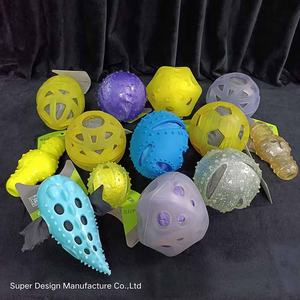ODM-juguete para mascotas personalizado OEM, pelota de goma suave duradera para morder, con sonidos, fácil de limpiar, fabricante verificado - Product Image 2