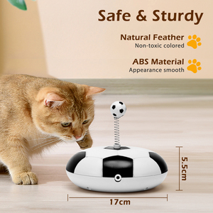 Nobleza 5-in-1 giocattoli ecologici per gatti in stile classico Laser e giochi a LED automatici in movimento intelligenza giocattolo per gatti - Product Image 2
