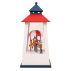 Lampu Natal LED Plastik Modern Bentuk Tidak Beraturan, Tahan Lama, Modis, Dapat Digunakan Kembali, Dilengkapi Musik Salju, 194x38x38CM, Produksi Pabrik