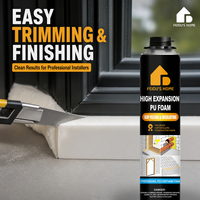 Mastic-colle en mousse de polyuréthane FeiDu'sHome pour l'étanchéité des joints des portes, des fenêtres et des trous de climatisation - Décoration intérieure