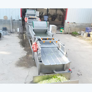 Ligne d'assemblage de machines de nettoyage de légumes entièrement automatiques, ligne de production de traitement de légumes pour cuisine centralisée - Product Image 3