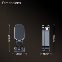 Produits Phares 2026 : Support Téléphone Voiture Magnétique Puissant Pliable Universel en Alliage de Zinc pour Accessoires de Téléphone Portable (OEM)