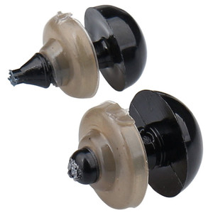 100 Pezzi Occhi Neri con Rondelle, per Cucito Fai-da-Te di Marionette, <span class=keywords><strong>Peluche</strong></span> e Orsacchiotti - Product Image 3