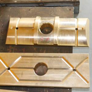 CuSn5Zn5Pb5 bloque deslizante Bloques deslizantes de cobre personalización Placa de desgaste de bronce - Product Image 5