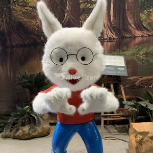 Modelo de simulación de parque interior exhibiciones dibujos animados personalizados lindo animatronic Animal <span class=keywords><strong>Hombre</strong></span> <span class=keywords><strong>Lobo</strong></span> niño a la venta - Product Image 1