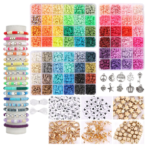 Lot de 9000 perles rondes en céramique et porcelaine, 72 couleurs assorties, pour colliers et bracelets faits main – Boîte de rangement incluse – Vente chaude - Product Image 1