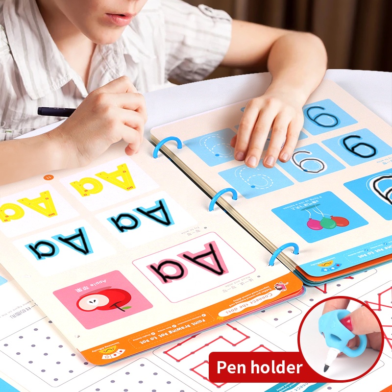 CE CPC горячая Распродажа, детская ручка для обучения, ручная роспись, тихая книга, стираемая бумажная карта, цифры алфавита, обучающая игрушка для детей