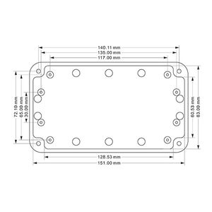 Scatola di giunzione in plastica impermeabile personalizzata Ip65 custodia scatola elettronica e Pcb guscio <span class=keywords><strong>esterno</strong></span> 158*90*60mm CHBR4 - Product Image 5