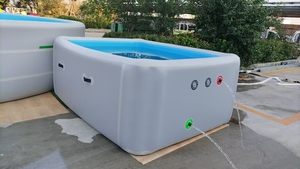 2026 Sommer Neuer Maßgefertigter Rechteckiger Wasserspaß-<span class=keywords><strong>Pool</strong></span> aus DWF <span class=keywords><strong>PVC</strong></span>-Material Aufblasbarer Schwimmpool - Product Image 6