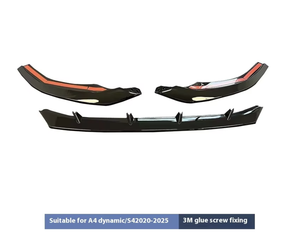 Parachoques de pala frontal modificado <span class=keywords><strong>ABT</strong></span> para 20-25 Audi A4/S4 nuevo antiarañazos anticolisión decoración de labios delanteros Material ABS trasero - Product Image 5