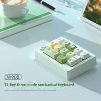 Keyboard Mekanik Game RGB Nirkabel Tiga Mode Hot-Swap Definisi Makro Antarmuka USB untuk Pemrograman Game Genggam-Keyboard
