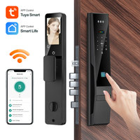 Serrure de porte électronique intelligente Smart Life avec empreinte digitale, mot de passe, reconnaissance faciale 3D, interphone et détection de paume PST-DDL4-TY