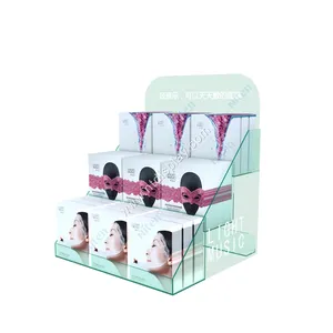 Hộp Mặt Nạ Chăm Sóc Da Mặt Trong Suốt Làm Theo Yêu Cầu Acrylic Mặt Bàn Đứng Trưng Bày Đóng Gói - Product Image 1