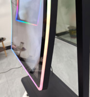Écran tactile capacitif multi-touch incurvé/plat personnalisé de 19, 21,5, 23,8, 27, 32, 43, 55 pouces avec éclairage de bord pour machine de jeu vidéo