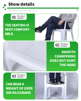 Chaise de jardin en PE durable et légère, fauteuil de camping extérieur confortable, idéal pour hôtel, appartement, patio, pelouse, jaune, portable