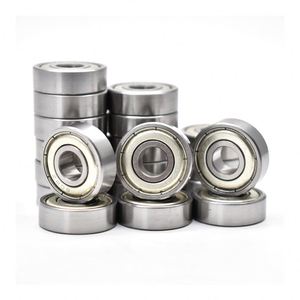 ตลับลูกปืนเม็ดกลมร่องลึกแบบมีชีลด์โครเมียมสตีล 607 608 609 6000 6001 6200 2RS RS Z ZZ 10x15x4 มม. ความเร็วสูง เสียงรบกวนต่ำ - Product Image 1