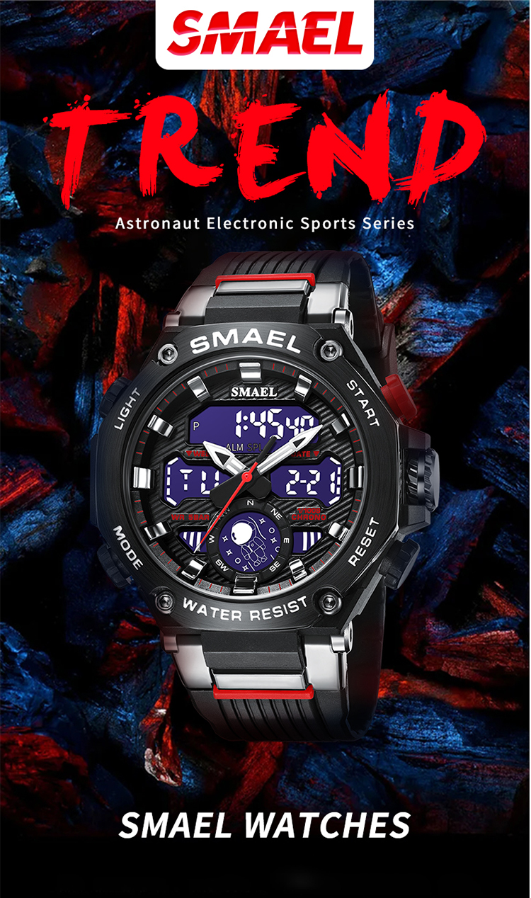 Newest Men's popular Watches Big Brand SMAEL 8069 Men Digital Sport Watches